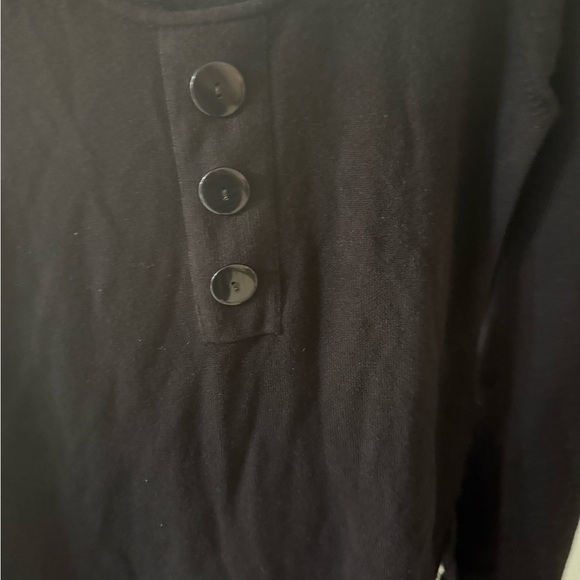 Cato Black Fitted Buttoned Blouse - Picture 4 of 4